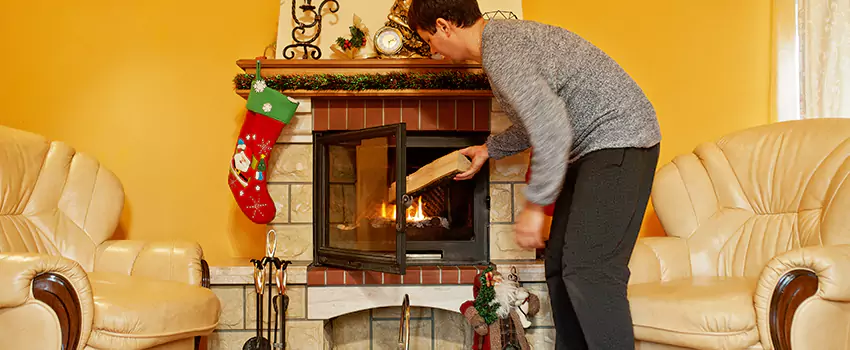 Rusted Metal Fireplace Restoration in Kingsland, Georgia
